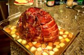 Sweet holiday baked ham